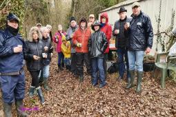 Taille Vétheuil (Pause croissants et café sous la pluie) le 26/02/2022